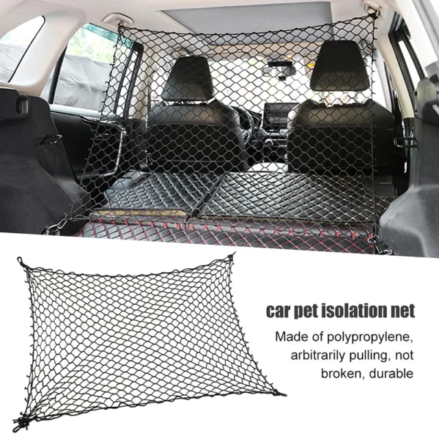 Benepaw Durable Dog Car Safety Barrier Net Adjustable Practical Car Pet Isolation Vehicle Barrier Pet Restraint For SUVs Trucks - Image 4