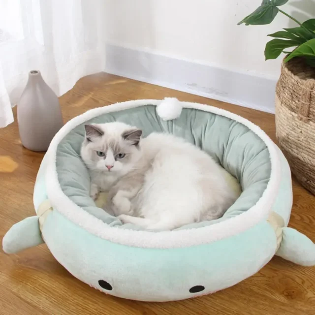 Lovely Cat Hammock PP Cotton Filling Warm Non-sticky Hair Winter Puppy Dog Cushion Bed - Image 6