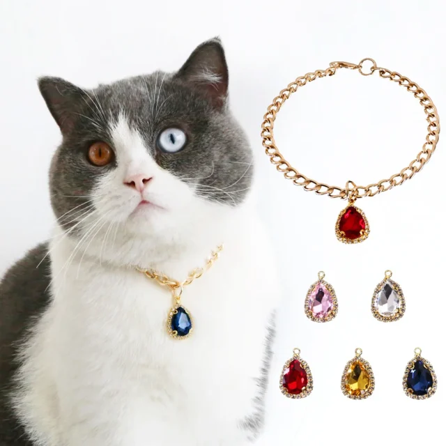 Bling Pet Collar Diamond Pendant Fashion Rhinestone Pet Crystal Luxury Personality Cat Dog Collar Diamond Necklace Pet Supplies - Image 2