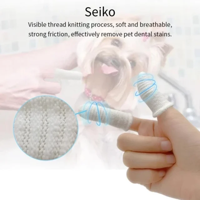 New Soft Pet Finger Cots Toothbrush Teddy Dog Brush Bad Breath Tartar Teeth Tool Dog Cat Cleaning Pet Supplies Dog Accessories - Image 2