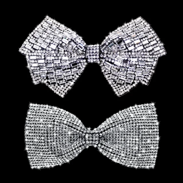 Exquisite Pet Dog Bowtie Dog Bows Diamond Shining Grooming Slidable Dog Collar For Dogs Cat Wedding Pet Products Dog Accessories - Image 3