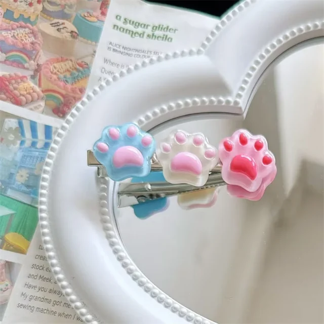 Cute Pink Pet Hair Accessory Cat Claw Duck Mouth Clip Pet Hairpin Cartoon Soft Cat Dog Sweet Girl Side Hair Clips - Image 4