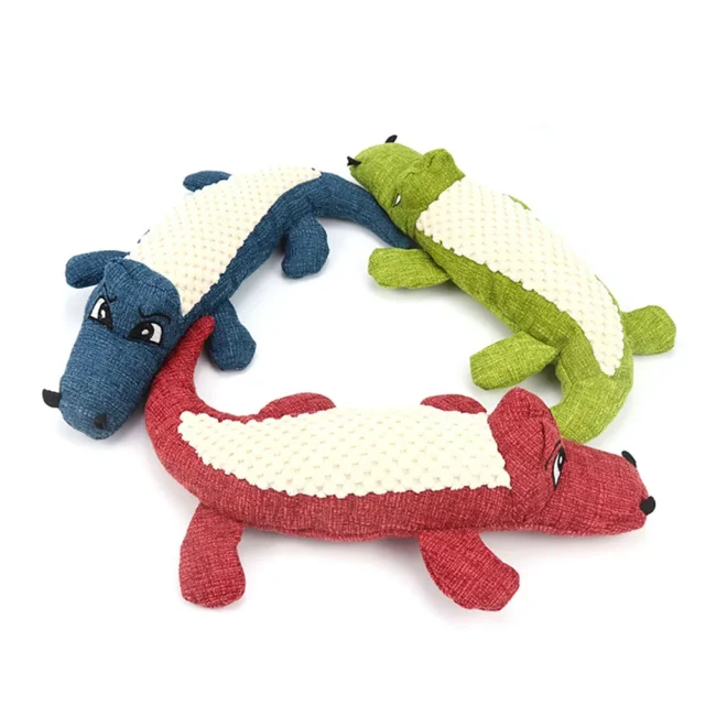 Dog Plush Toy Cat Dog Voice Octopus Crocodile Animals Puzzle Toy Bite Resistant Interactive Pet Training Chew Toy Pet Supplies - Image 4