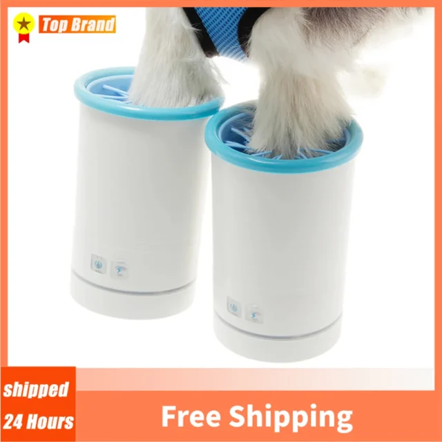 Automatic Dog Paws Cleaner Cup Pet Foot Washer Cup Portable Paw Cleaner For Small Medium Dogs Cats With Soft Silicone Bristles