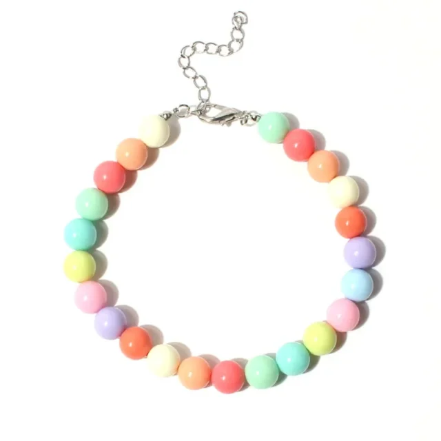 Rhinestone Pet Collar Puppy Dog Cat Imitation Candy Color Pearl Necklace Pet Accessories Lovely Fashion Pets Dogs Cats Collar - Image 4