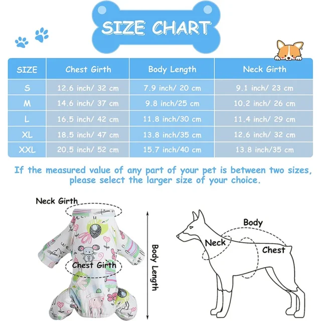 Puppy Dog Pajamas Adorable Dog Onesies Soft Puppy Rompers Pet Bodysuit Clothes for Small Medium Dogs Cute Pet Four Leg Clothing - Image 6