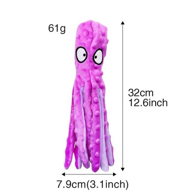 Pet Plush Toy Cat Dog Voice Octopus Shell Puzzle Toy Bite Resistant Interactive Pet Dog Teeth Cleaning Chew Toy Pet Supplies - Image 3