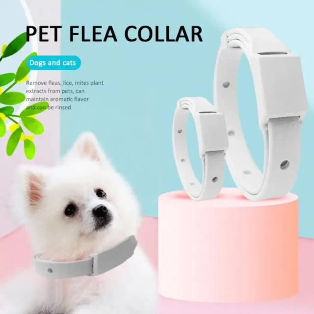 Dog & Cat Collar Flea & Tick Prevention Adjustable Pet Collar Pest Control Protect Rubber Flea Killer Collar Pet Accessories - Image 2