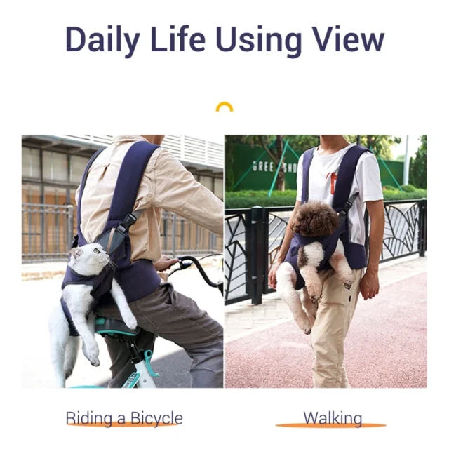 Breathable Backpack for Dogs, Outdoor Dog Carrier for Riding Walking Front Pack Back Waist Protective Easy-Fit Pet Travel Ba - Image 5