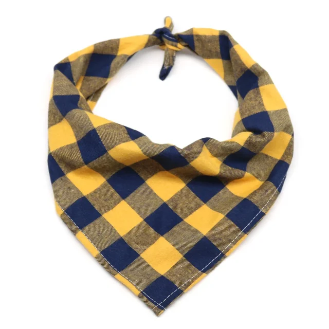 1 Pcs Large Plaid Bandana For Dag Thick Dog Pet Bandanas Scarf Winter Cotton Pet Supplies Dog Accessories Fashion Dog Bandanas - Image 3