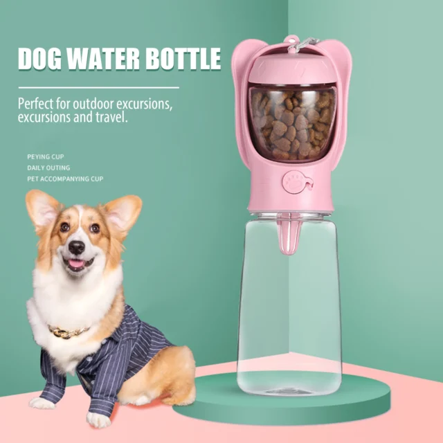 Portable Dog Water Bottle For Small Large Dogs Bowl Outdoor Walking Puppy Pet Travel Water Bottle Cat Drinking Bowl Pet Supplies - Image 2