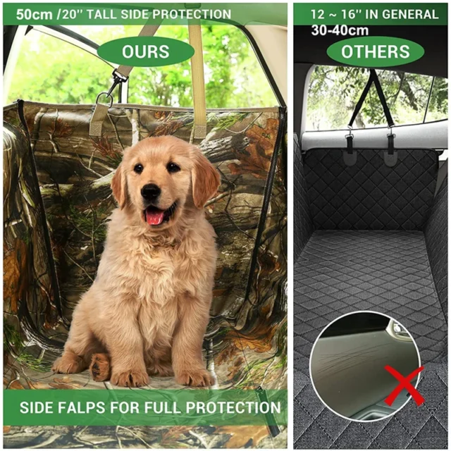 Benepaw DurableDog Car Seat Cover Detachable Mesh Window Waterproof Hammock Style Nonslip Rubber Car Seat Protector Washable - Image 4