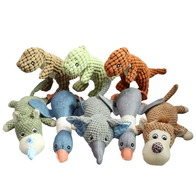 Plush Toy for Dog, Funny Talking Toy, Elephant Monkey Dinosaur, Animal Doll, Tease Pet Playing, Relieve Boredom