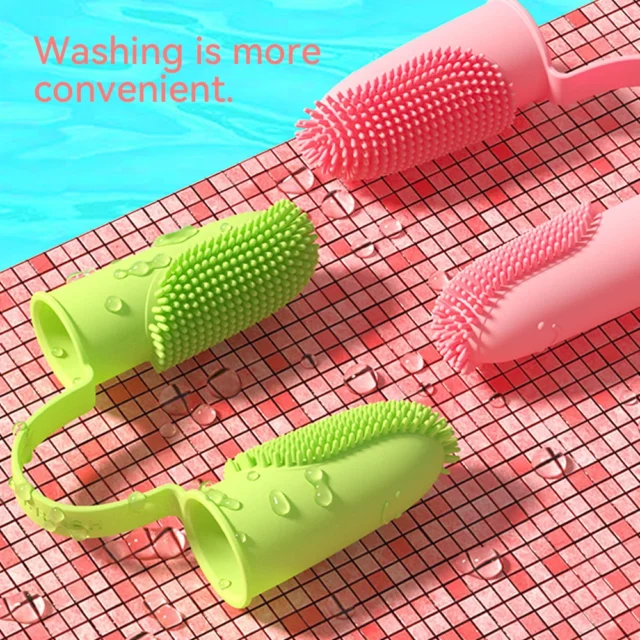 Dog Soft Double Finger Toothbrush Pet Teeth Clean Bad Breath Care Tooth Brush Clean Tool Dog Toothbrush Accessories - Image 5