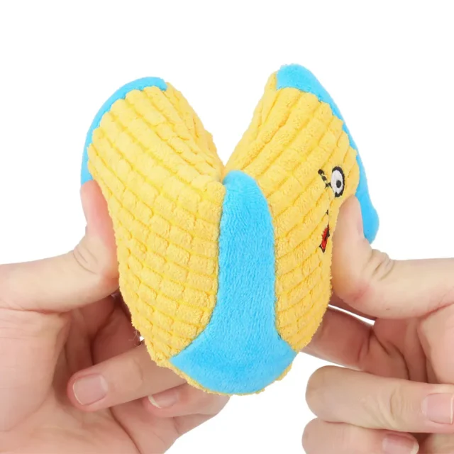 Cute Pet Toy Fun Cute Sock Squeak Bite Molar Fleece Kitten Puppy Chew Cleaning Teeth Sound Soft Plush Dog Cat Toys Pet Supplies - Image 4