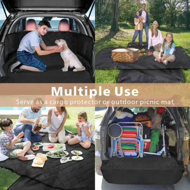 Cushioned Car Seat Cover, Dog Transport Mat, Car Seat Cover, Seat Belt Protection Mat, Hammock, Boot - Image 2