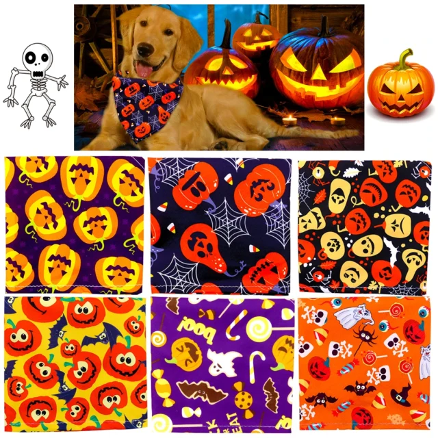 1Pcs Dog Bandanas Halloween Pet Dog Bandanas Scarf Small Dog Cat Puppy Bibs Pet Supplies For Small Dogs Pet Accessories - Image 6