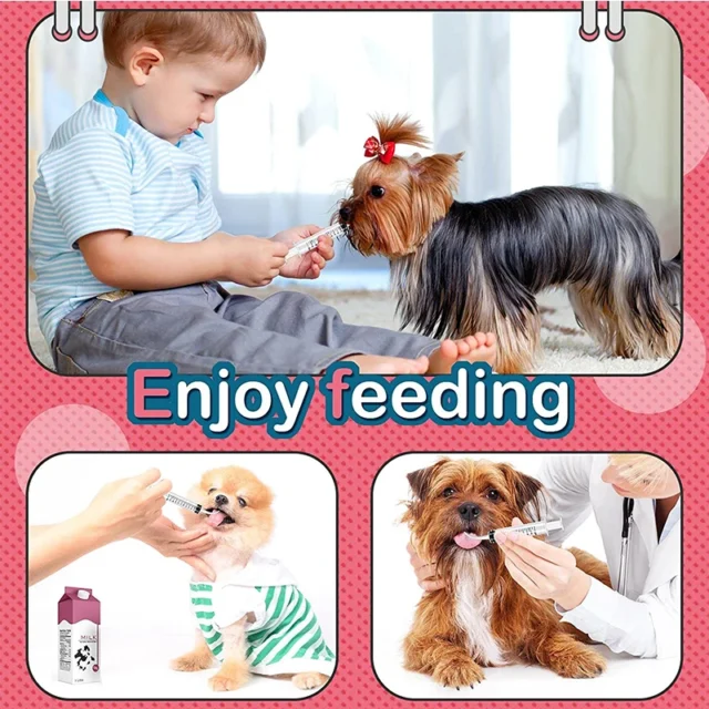 12ml Pet Feeding Syringes with Measurement for Small Dog Cats Puppy Kitten and Other Small Animal Liquid Syringe Feeder Supplies - Image 4