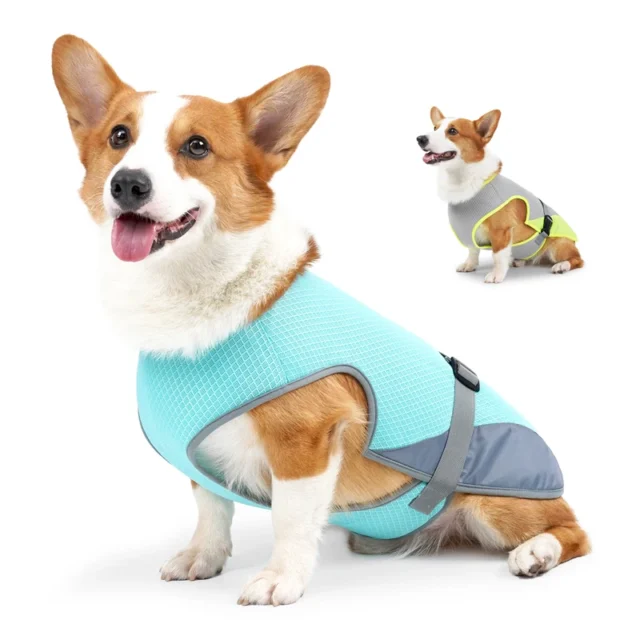 Comfortable Reflective Dog Cooling Vest, Breathable Mesh, Adjustable for Large and Medium Dogs, Pet Supplies, Summer