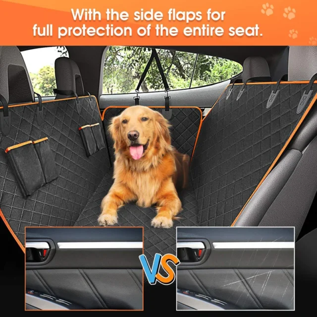 Benepaw Scratchproof Dog Car Seat Cover Waterproof 4 Bags Washable Nonslip Backseat Protector Pet Hammock For Cars Trucks SUVs - Image 2