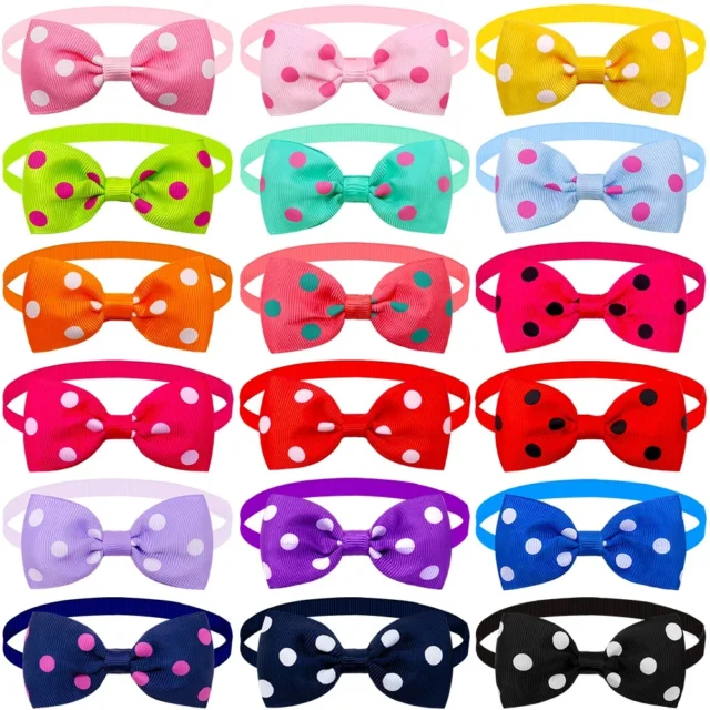 10pcs Pet Accessories Small Dog Bow Tie For Puppy Dog Bowties Collar Adjustable Girl Dogs Bowtie For Cat Dog Collar Pet Supplier - Image 3