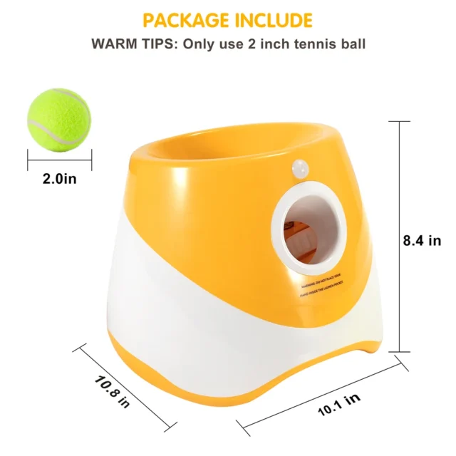 Automatic Throwing Machine Catapult for Dog Pet Toys Tennis Launcher Pet Ball Throw Device 3/6/9m Section + 3 Balls Dog Training - Image 4