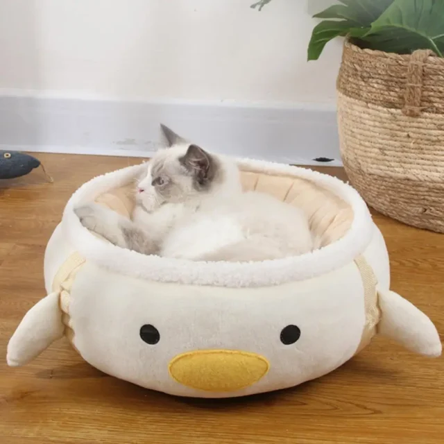 Lovely Cat Hammock PP Cotton Filling Warm Non-sticky Hair Winter Puppy Dog Cushion Bed - Image 4