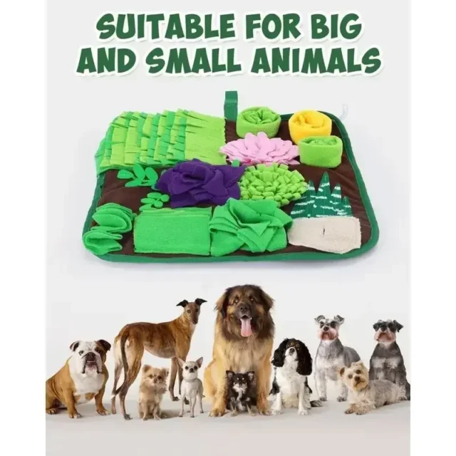 Pet Dogs Snuffle Mat Pet Leak Food Anti Choking Mat Cat Dog Training Blanket Nose Work Toy Pet Slowing Feeding Intelligence Mat - Image 4