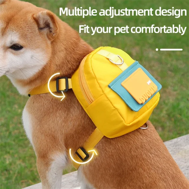 Waterproof Pet Backpack For Dogs Puppy Bag With Harness Collar Outdoor Travel Dog Snacks Backpack French Bulldog Dog Accessories - Image 2