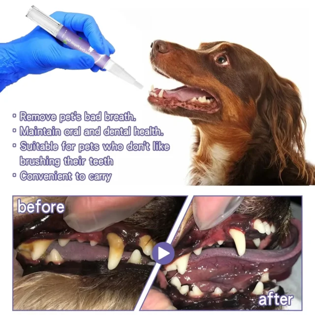 Pet teeth cleaning Tooth Whitening Pen Suitable for dogs and cats Remove bad breath Pet Oral Care - Image 3