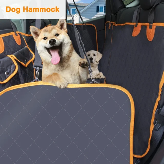 Benepaw Durable Dog Car Seat Covers Visible Mesh Window Waterproof Dog Hammock Side Flap Back Seat Cover Car Truck SUV - Image 5