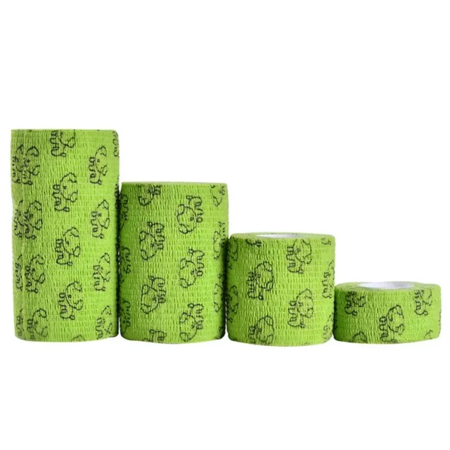 Cute Self-adhesive Elastic Bandage for Pet Dog Cat Bandage Leg Cover Protector Strap Medical Bandage Non-woven Cohesive Bandage - Image 6