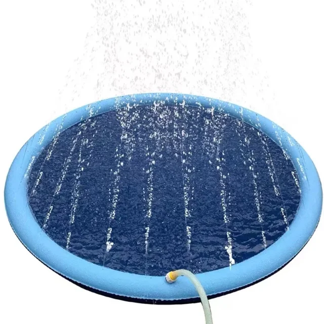 Pet Sprinkler Pad Play Cooling Mat Swimming Pool Inflatable Water Spray Pad Mat Tub 170*170cm Summer Cool Dog Bathtub for Dogs - Image 6