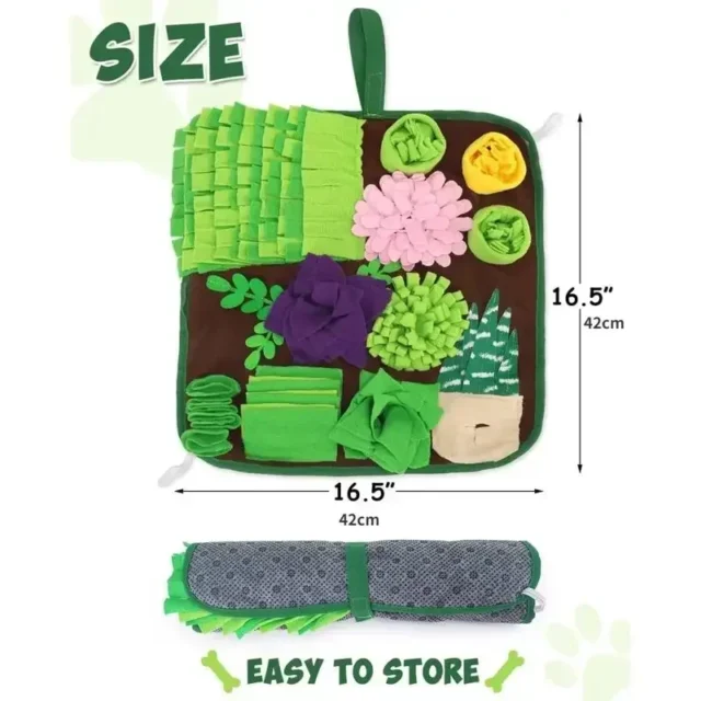 Pet Dogs Snuffle Mat Pet Leak Food Anti Choking Mat Cat Dog Training Blanket Nose Work Toy Pet Slowing Feeding Intelligence Mat - Image 2