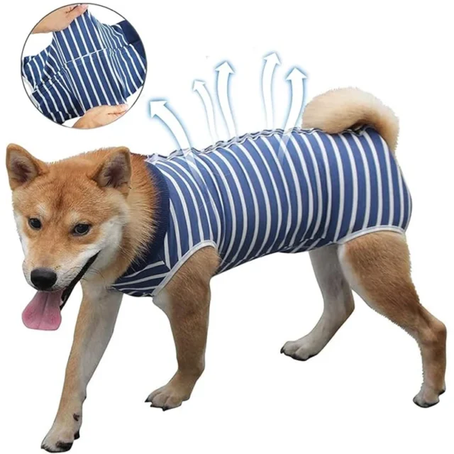 Dog Recovery Suit Abdominal Wound Surgical Clothes Dogs Anti-Licking Pet Onesies Vest Post Surgery Dog Sterilization Suit - Image 2