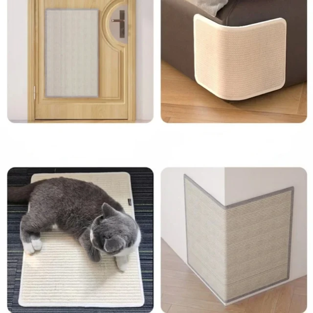 Cat Scraper Mat Sofa Cover Furniture Protector Scratch Board Cat Scratcher Claw Sharpener Scratching Posts Cats Sisal Pad - Image 4