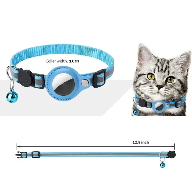 Anti Lost Cat Collar Anti Lost Locator WaterProof Reflective Pet Kitten Necklace Tracker With Bell Cats Accesories Pet Supplies - Image 4