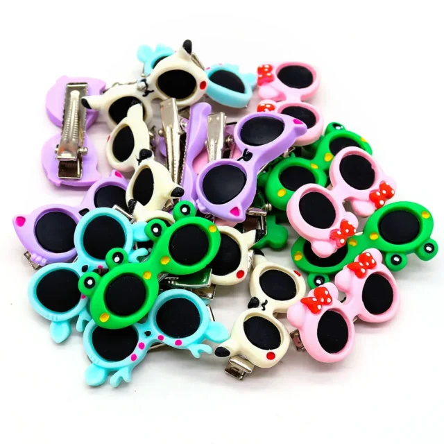 20Pcs Pet Hair Clips Cute Dog Glasses Cute Animals Shape Puppy Hairpin for Small Dogs Products Pets Hair Grooming Accessories - Image 5