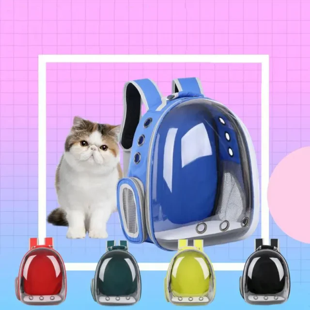 Cat Bag Breathable Portable Cat Bag Travel Portable Cat Transport Backpack Travel Backpack And DogTransparent Space Pet Backpac