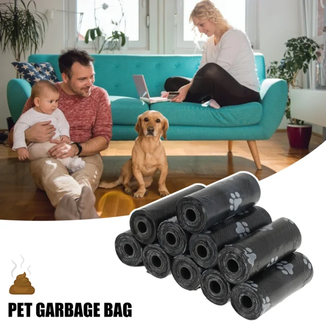 30Roll Dog Poop Bags Disposable Pet Waste Bags Dog Waste Bags Design Pet Poop Clean Pick Up Bone Bag Dispenser Tools - Image 3