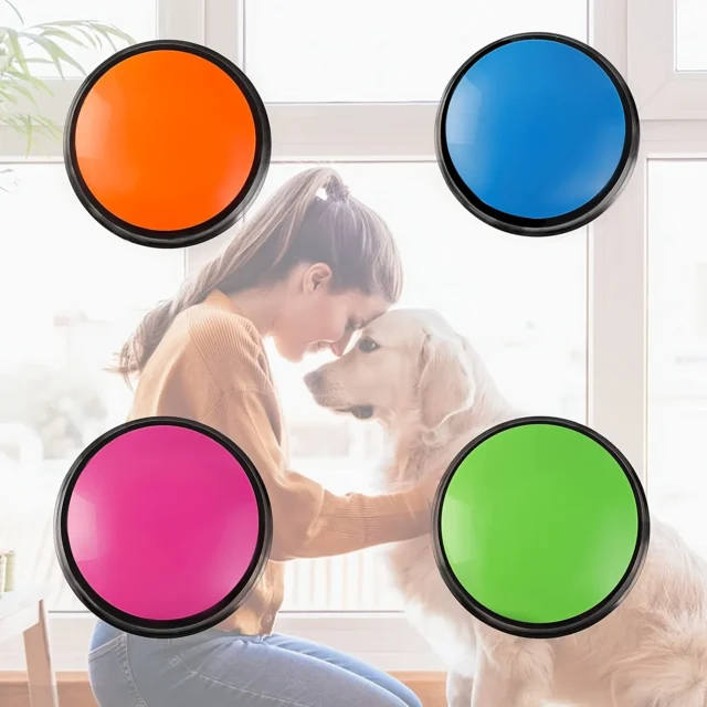 Dog Voice Recording Button Pet Communication Training Buzzer Teach Dog To Talk Recordable Talking Button Intelligence Pet Toy - Image 2