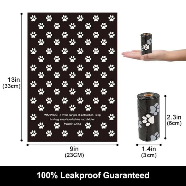 Benepaw Biodegradable Dog Poop Bags Eco-friendly Thick Leak-proof Pet Waste Bag Dispenser Easy Tear To Off 120/240 Counts - Image 4