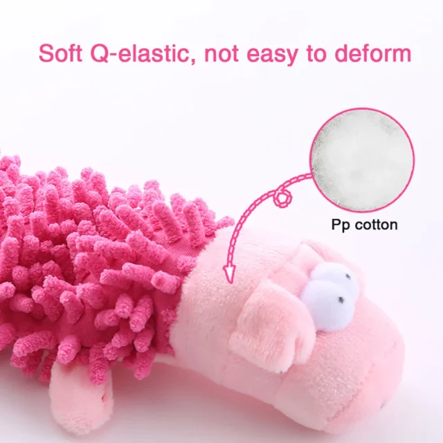 Cute Pet Dog Plush Toy Dogs Chew Toys Animal Shape with Squeaky Durable Funny Cleaning Teeth Toys for Small Dogs Puppy Products - Image 3