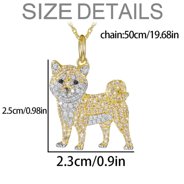 Exquisite and Cute Shiba Inu Pendant Necklace for Women Elegant Pet Puppy Jewelry Animal Accessories Memorial Gift for Dog Lover - Image 4