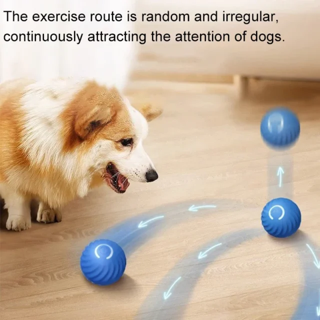 Smart Interactive Dog Toy Ball LED Light Bouncing Ball Active Rolling Ball for Small Medium Dogs Cats Pet Toys USB Rechargeable - Image 2