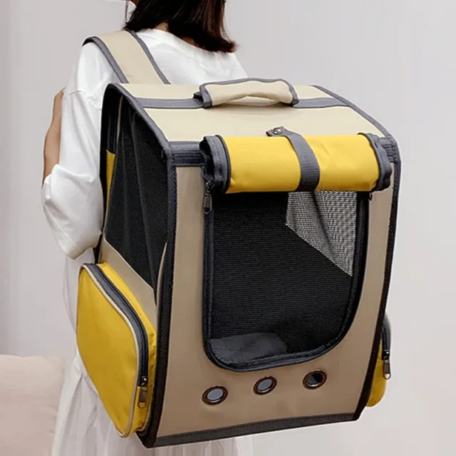 Breathable Pet Carrier Backpack for Cat and Dog, Astronaut Space Capsule, Window Transport Carrying Bag, High Quality - Image 2