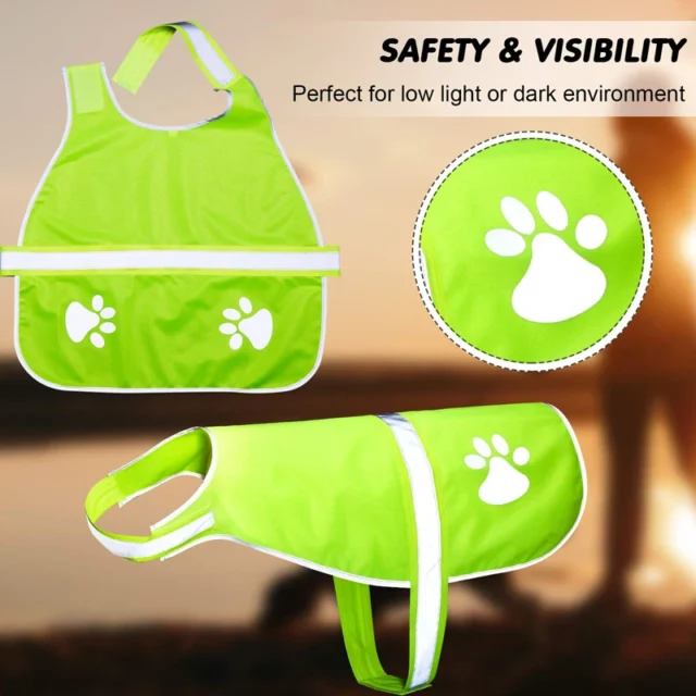 Benepaw Adjustable Dog Reflective Vest Waterproof Fluorescent High Visibility Dog Jacket Help Protect Your Puppy Outdoor - Image 5