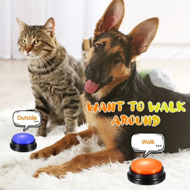 8/11pcs Voice Recording Button Pet Toys Dog Buttons for Communication Pet Training Buzzer Recordable Talking Toy Intelligence - Image 3