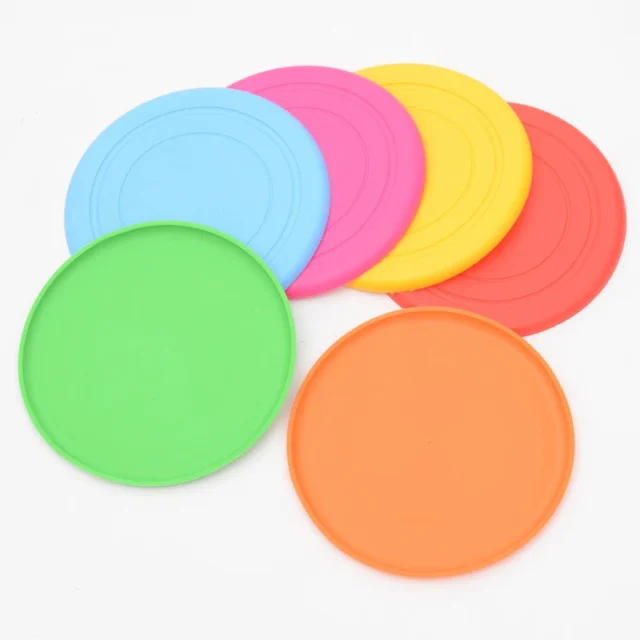 1pcs Funny Silicone Flying Saucer Dog Cat Toy Dog Game Flying Discs Resistant Chew Puppy Training Interactive Pet Supplies - Image 2