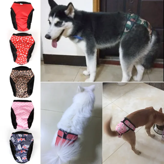 Female Dog Shorts Panties Menstruation Underwear Briefs Jumpsuit Washable Dog Physiological Pants XS-XL Diaper Sanitary For Dog - Image 3